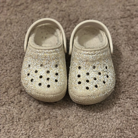 CROCS Other - Gold Glitter Crocs | Toddler C5 | Used Condition
